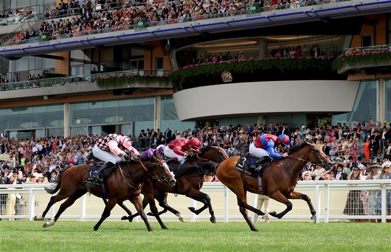 ASCOT, ENGLAND - JUNE 24: Wayne Lordan riding Age Of Kings win The Jersey Stakes on day five during Royal Ascot 2023 at Ascot Racecourse on June 24, 2023 in Ascot, England. (Photo by Tom Dulat/Getty Images for Ascot Racecourse)
