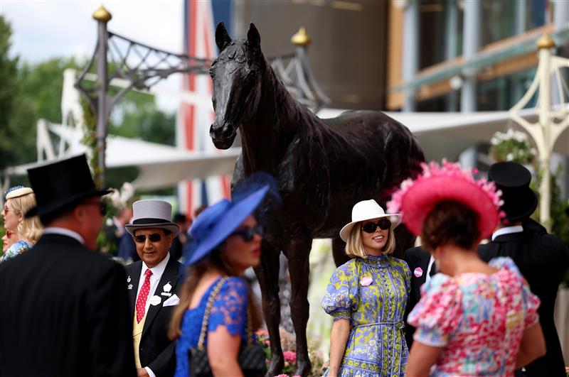 ASCOT, ENGLAND - JUNE 24: General view on day five during Royal Ascot 2023 at Ascot Racecourse on June 24, 2023 in Ascot, England. (Photo by Tom Dulat/Getty Images for Ascot Racecourse)