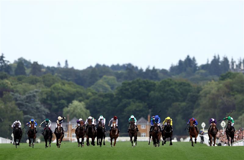 ASCOT, ENGLAND - JUNE 24: Runners and Riders in The Chesham Stakes  during day five of Royal Ascot 2023 at Ascot Racecourse on June 24, 2023 in Ascot, England. (Photo by Alex Pantling/Getty Images)