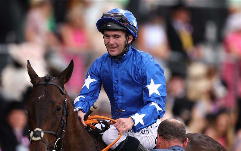 ASCOT, ENGLAND - JUNE 24: Snellen ridden by G. F. Carroll crosses the line to win in The Chesham Stakes during day five of Royal Ascot 2023 at Ascot Racecourse on June 24, 2023 in Ascot, England. (Photo by Alex Pantling/Getty Images)