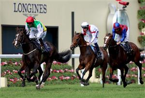 ASCOT, ENGLAND - JUNE 24: P. J. McDonald riding Pyledriver  win The Hardwicke Stakes on day five during Royal Ascot 2023 at Ascot Racecourse on June 24, 2023 in Ascot, England. (Photo by Tom Dulat/Getty Images for Ascot Racecourse)