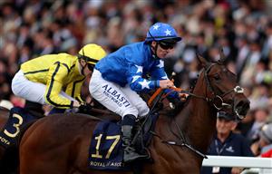 ASCOT, ENGLAND - JUNE 24: Gary Carroll riding Snellen wins Chesham Stakes on day five during Royal Ascot 2023 at Ascot Racecourse on June 24, 2023 in Ascot, England. (Photo by Tom Dulat/Getty Images for Ascot Racecourse)