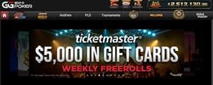 GGPoker Ticketmaster Freerolls - Win Your Chance to Experience Live Entertainment!