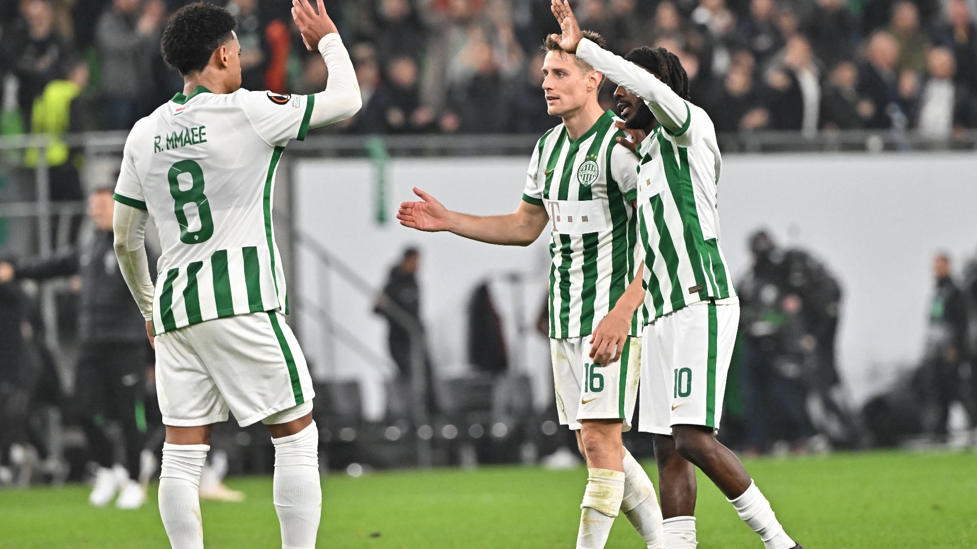 Teammates of Ferencvarosi TC celebrate after the UEFA Europa League News  Photo - Getty Images