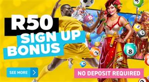 South African PSL Free Bet - Get a R50 no deposit sign up bonus