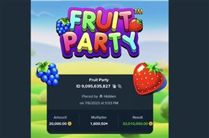 Fruit Party Stake.us Big Win