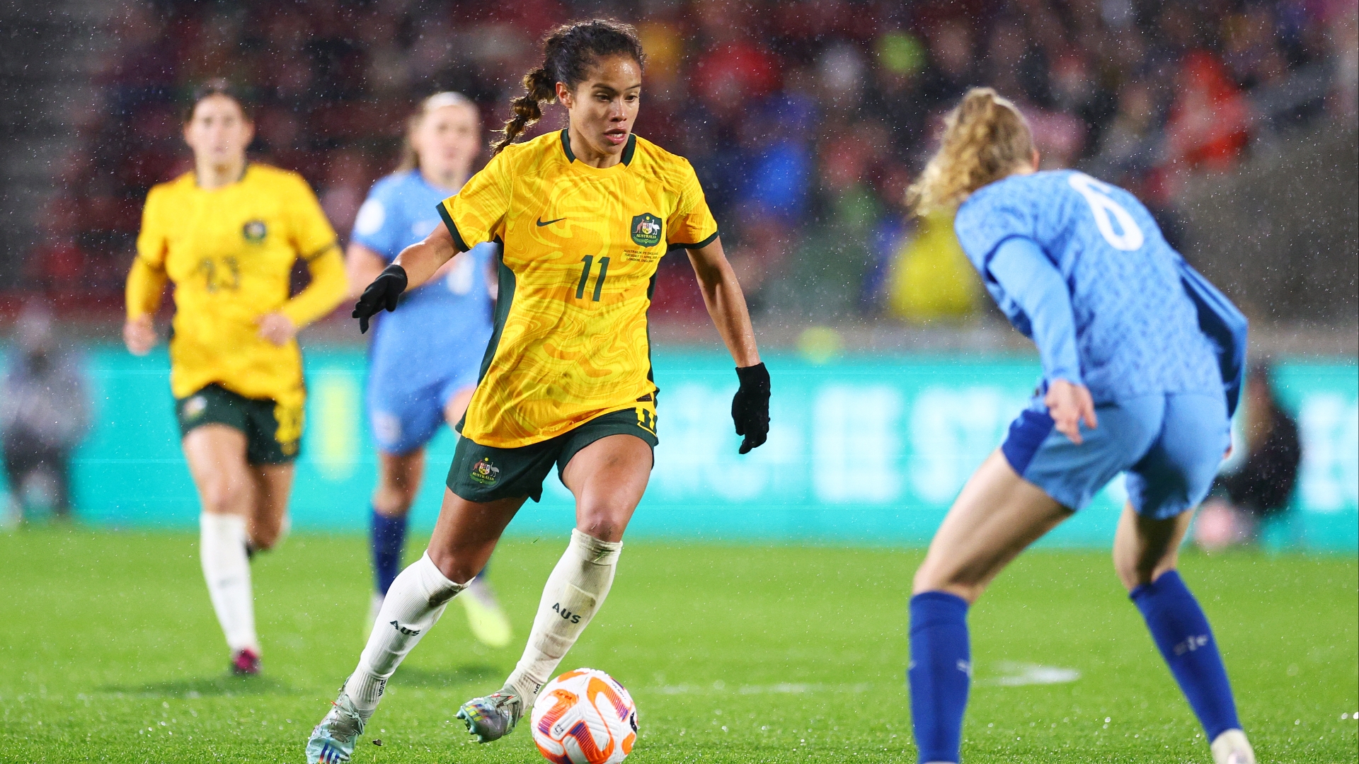 England V Australia Women'S Football 2025 Bird Larina