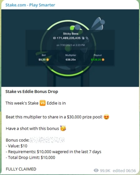 Stake.com Telegram
