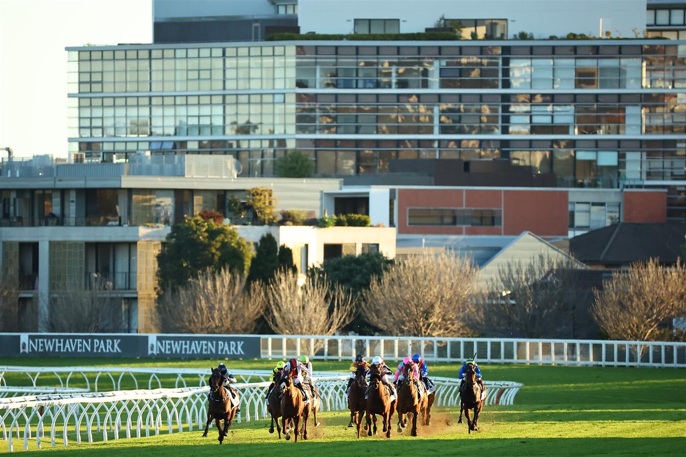 SYDNEY, AUSTRALIA - AUGUST 19: Jean Van Overmeire riding Tintookie wins Race 10 ACY Securities   during "Winx Stakes Day" - Sydney Racing at Royal Randwick Racecourse on August 19, 2023 in Sydney, Australia. (Photo by Jeremy Ng/Getty Images)
