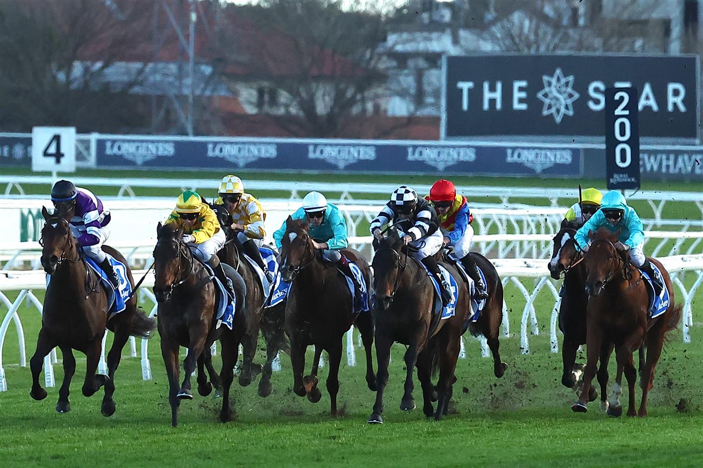 SYDNEY, AUSTRALIA - AUGUST 19: Adam Hyeronimous riding Autumn Ballet wins Race 9 Darley Silver Shadow Stakes  during "Winx Stakes Day" - Sydney Racing at Royal Randwick Racecourse on August 19, 2023 in Sydney, Australia. (Photo by Jeremy Ng/Getty Images)