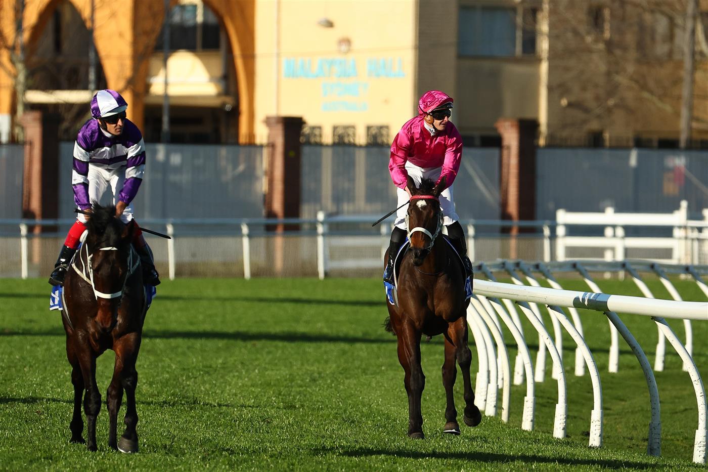 SYDNEY, AUSTRALIA - AUGUST 19:  James Mcdonald riding Fangirl  wins Race 8 Winx Stakes  during "Winx Stakes Day" - Sydney Racing at Royal Randwick Racecourse on August 19, 2023 in Sydney, Australia. (Photo by Jeremy Ng/Getty Images)