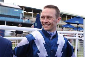 SYDNEY, AUSTRALIA - AUGUST 19:  Dylan Gibbons riding Buenos Noches wins Race 5 Mostyncopper Show County Quality during "Winx Stakes Day" - Sydney Racing at Royal Randwick Racecourse on August 19, 2023 in Sydney, Australia. (Photo by Jeremy Ng/Getty Images)