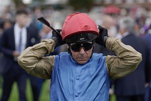 YORK, ENGLAND - AUGUST 23: Frankie Dettori poses at York Racecourse on August 23, 2023 in York, England. (Photo by Alan Crowhurst/Getty Images)