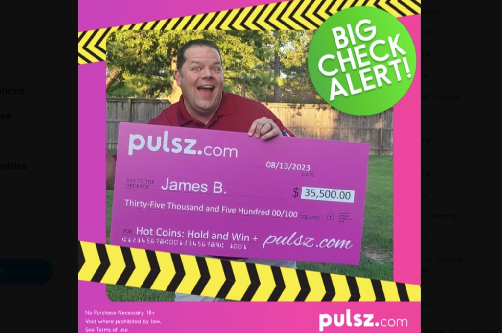 Big Winner at Pulsz Casino