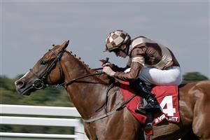 ESHER, ENGLAND - SEPTEMBER 02: Oisin Orr riding Maywake win The Virgin Bet Best Odds Daily Handicap at Sandown Park Racecourse on September 02, 2023 in Esher, England. (Photo by Alan Crowhurst/Getty Images)