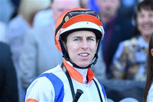 MELBOURNE, AUSTRALIA - SEPTEMBER 02: Damian Lane after riding Veight to win in Race 5, the Ive Mcneil Stakes,  during Melbourne Racing at Caulfield Racecourse on September 02, 2023 in Melbourne, Australia. (Photo by Vince Caligiuri/Getty Images)