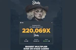 Largest ever multiplier at Stake