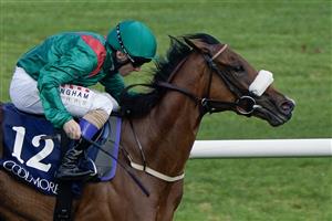 DUBLIN, IRELAND - SEPTEMBER 09: Chris Hayes riding Tahiyra (green) win The Coolmore America