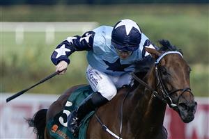 DUBLIN, IRELAND - SEPTEMBER 09: Billy Lee riding Kitty Rose win The Ballylinch Stud Irish EBF Ingabelle Stakes at Leopardstown Racecourse on September 09, 2023 in Dublin, Ireland. (Photo by Alan Crowhurst/Getty Images)