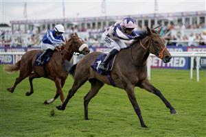 DONCASTER, ENGLAND - SEPTEMBER 15: Sean Levey riding Circe win The Coopers Marquees EBF Maiden Fillies