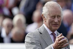 DONCASTER, ENGLAND - SEPTEMBER 16: King Charles III at Doncaster Racecourse on September 16, 2023 in Doncaster, England. (Photo by Alan Crowhurst/Getty Images)