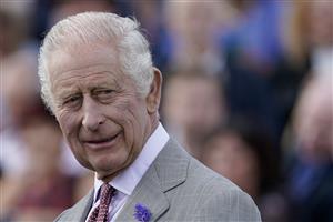 DONCASTER, ENGLAND - SEPTEMBER 16: King Charles III at Doncaster Racecourse on September 16, 2023 in Doncaster, England. (Photo by Alan Crowhurst/Getty Images)