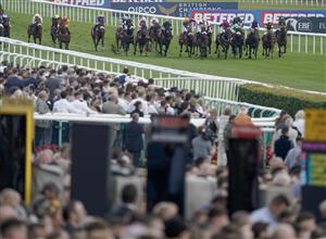 DONCASTER, ENGLAND - SEPTEMBER 16: Rossa Ryan riding Annaf (R, green/white) win The Betfred Portland at Doncaster Racecourse on September 16, 2023 in Doncaster, England. (Photo by Alan Crowhurst/Getty Images)
