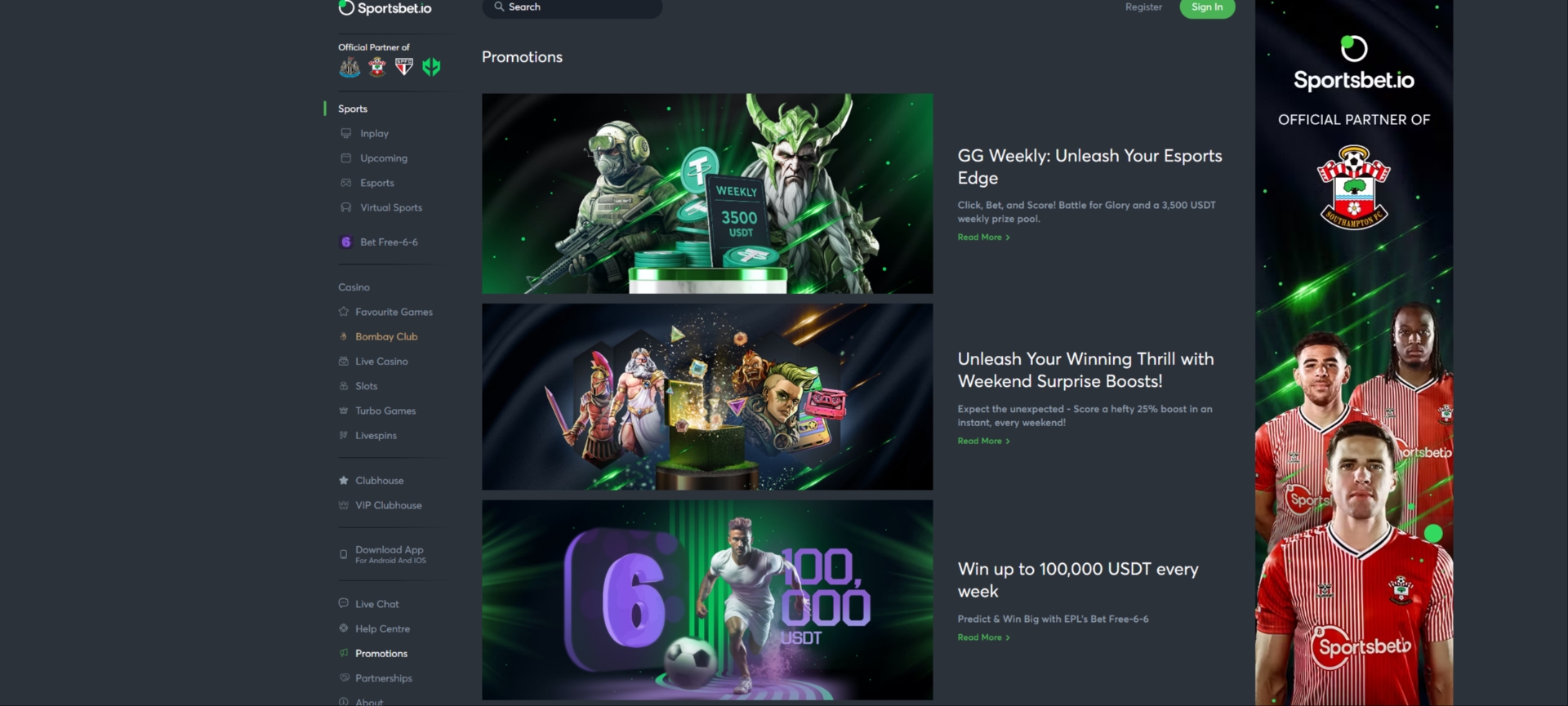 Sportsbet.io Promotions