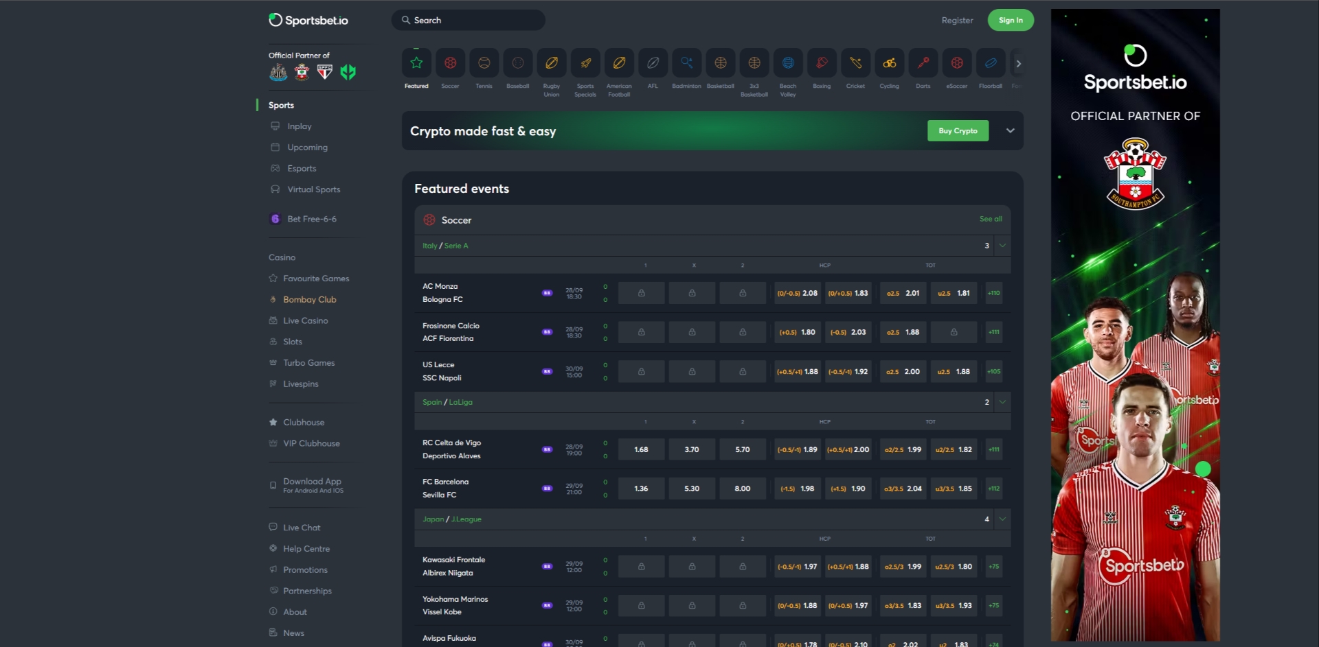 Sportsbet.io Site