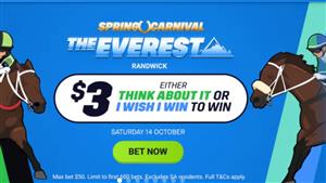 Get $3 for Think About It or I Wish I Win to win The Everest