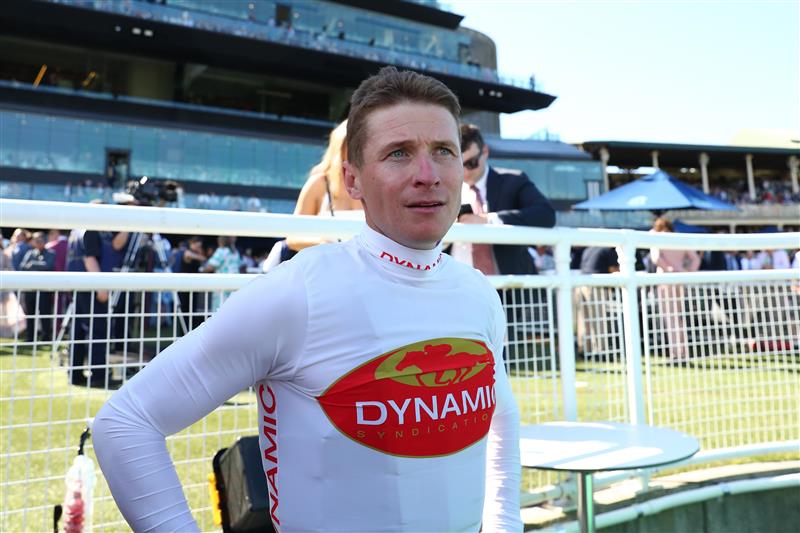 SYDNEY, AUSTRALIA - OCTOBER 14: James Mcdonald riding  I Am Me wins Race 6 Feel New Sydney Stakes during Sydney Racing - TAB Everest Day at Royal Randwick Racecourse on October 14, 2023 in Sydney, Australia. (Photo by Jeremy Ng/Getty Images)