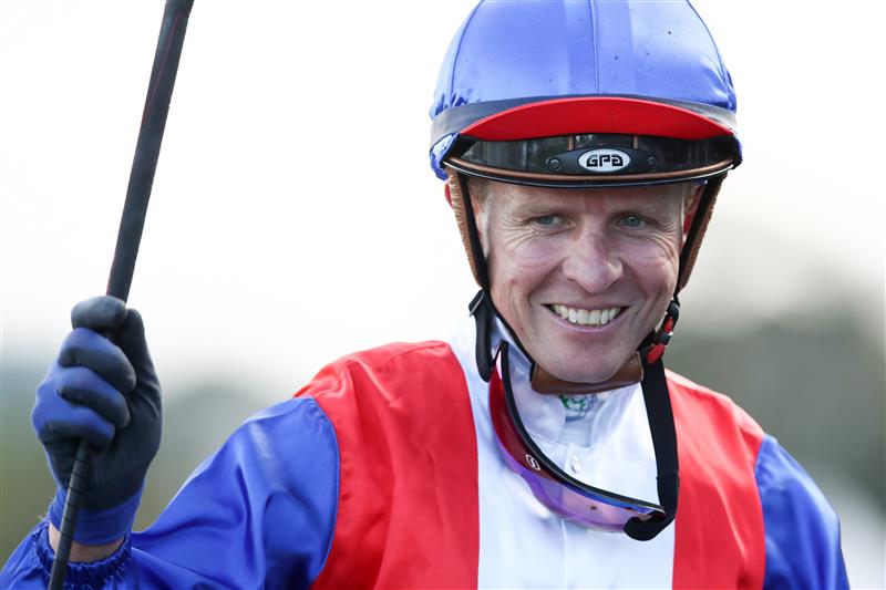 SYDNEY, AUSTRALIA - OCTOBER 14: Kerrin McEvoy riding Vienna Princess returns to scale after winning Race 8 The Silver Eagle during Sydney Racing at Royal Randwick Racecourse on October 14, 2023 in Sydney, Australia. (Photo by Jason McCawley/Getty Images)