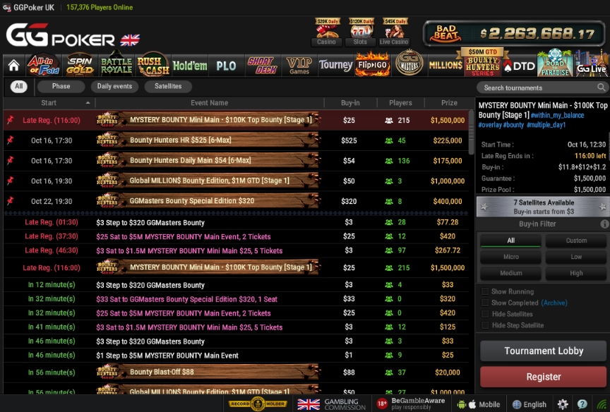 GGPoker $50million Bounty Hunter Series GGPoker $50million Bounty Hunter Series