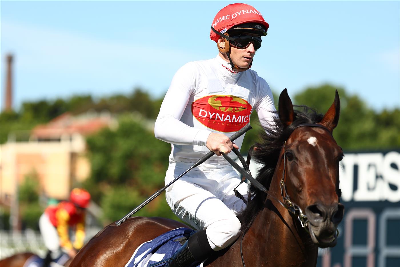 SYDNEY, AUSTRALIA - OCTOBER 14: James Mcdonald riding  I Am Me wins Race 6 Feel New Sydney Stakes during Sydney Racing - TAB Everest Day at Royal Randwick Racecourse on October 14, 2023 in Sydney, Australia. (Photo by Jeremy Ng/Getty Images)