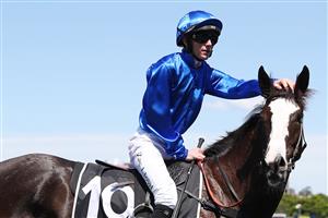 SYDNEY, AUSTRALIA - OCTOBER 14: Zac Lloyd riding Sequestered wins Race 2 World Pool during Sydney Racing - TAB Everest Day at Royal Randwick Racecourse on October 14, 2023 in Sydney, Australia. (Photo by Jeremy Ng/Getty Images)