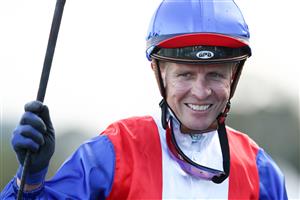 SYDNEY, AUSTRALIA - OCTOBER 14: Kerrin McEvoy riding Vienna Princess returns to scale after winning Race 8 The Silver Eagle during Sydney Racing at Royal Randwick Racecourse on October 14, 2023 in Sydney, Australia. (Photo by Jason McCawley/Getty Images)