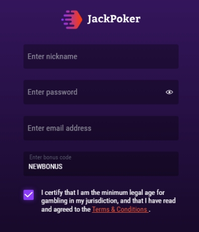 JackPoker Promo Code JackPoker Promo Code