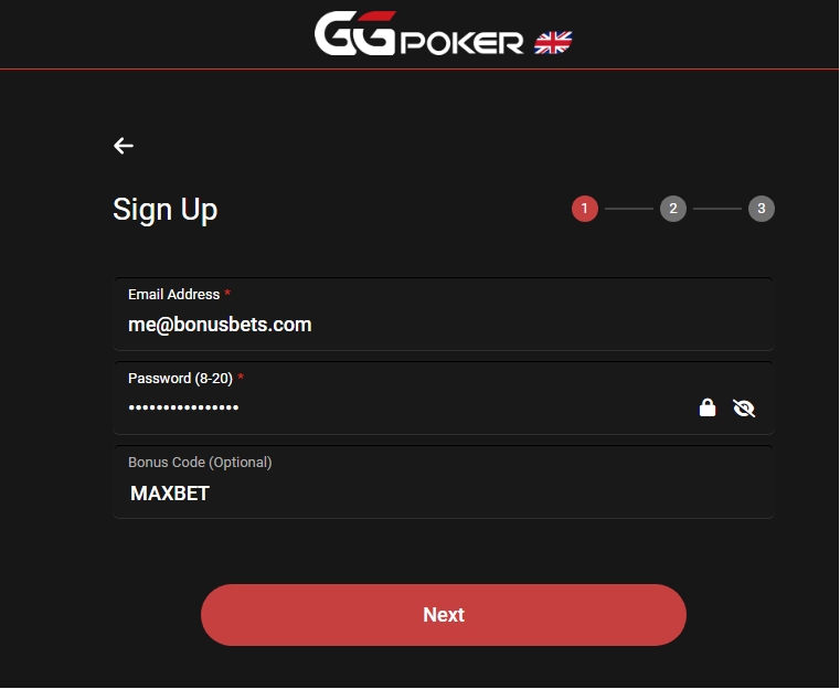 GGPoker bonus code MAXBET