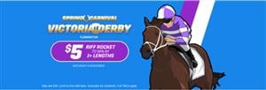 Get $5.00 for Riff Rocket to win the Victoria Derby by 1+ lengths