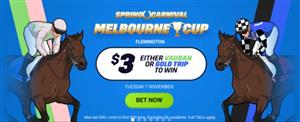Melbourne Cup Special: Get $3.00 for Vauban or Gold Trip to win the Cup