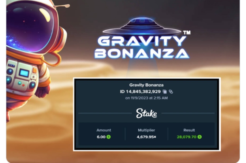Stake.us - 28K Gravity Bonanza Big Win