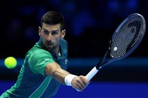 Novak Djokovic shot
