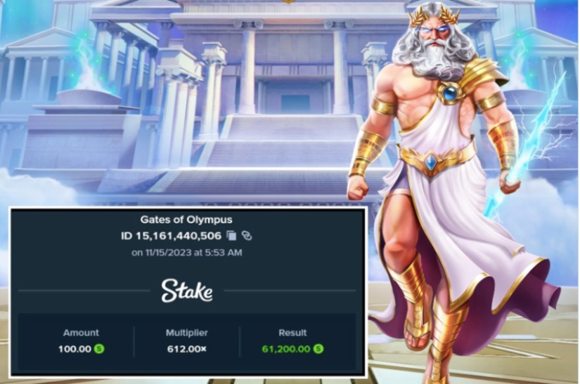 Gates of Olympus Big Win - Stake.us