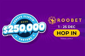 Join Roobet's $250K Frosty Flippin' Fortune for a chance to win a share of $250K 

