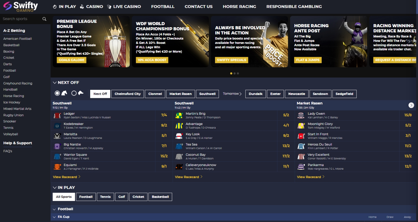 Taruhan Swifty Gaming Swifty Gaming betting