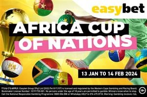 AFCON Free Bet - Get a 150% deposit match up to R1000 at EasyBet