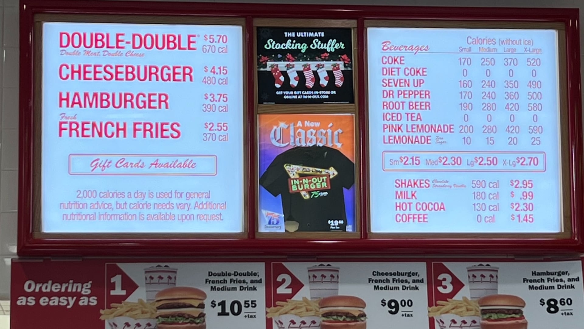 In N Out Burger Menu In N Out Burger Menu
