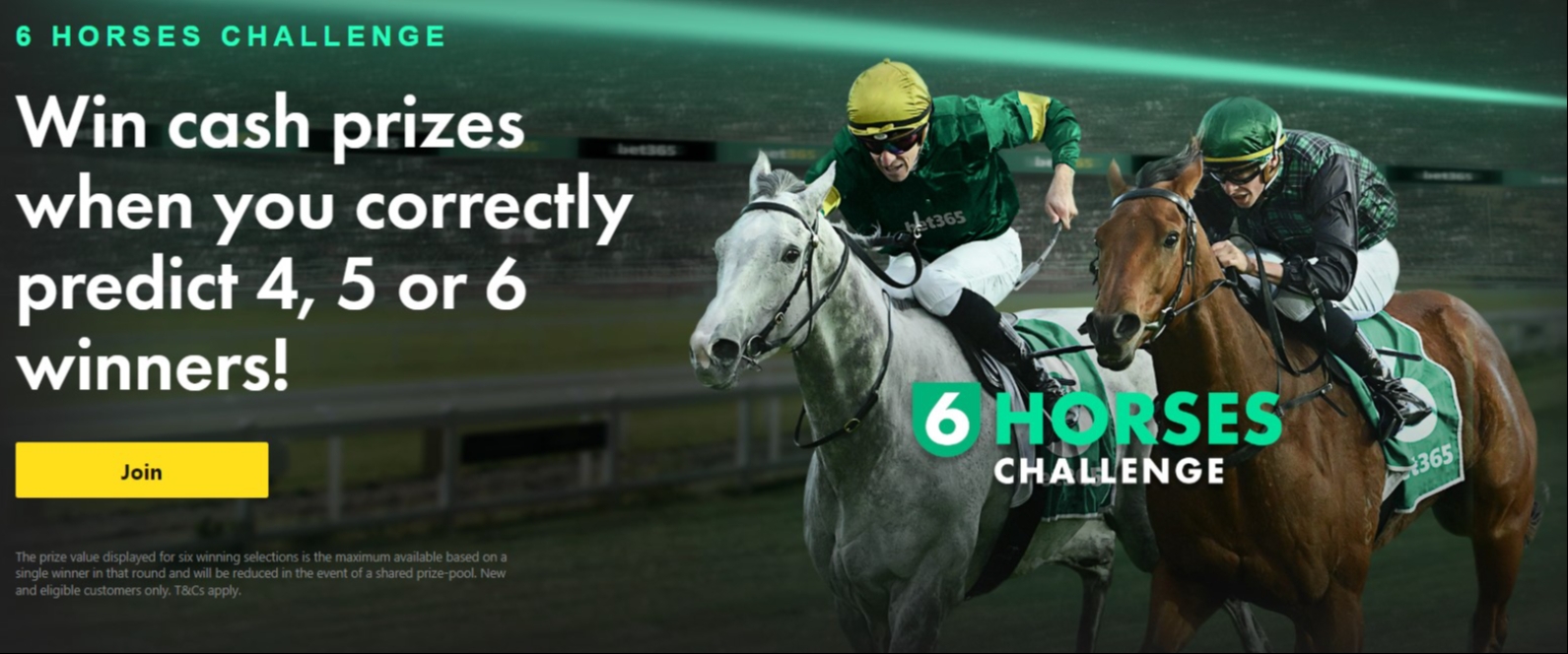 bet365 6 horse challenge