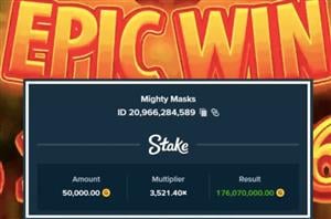 Mighty Masks 176M GC Win Stake.us