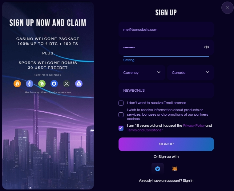 FuturePlay promo code NEWBONUS